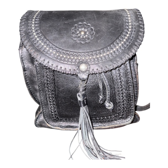 Patricia Nash Jovanna Black Studded Backpack Leather main image 8